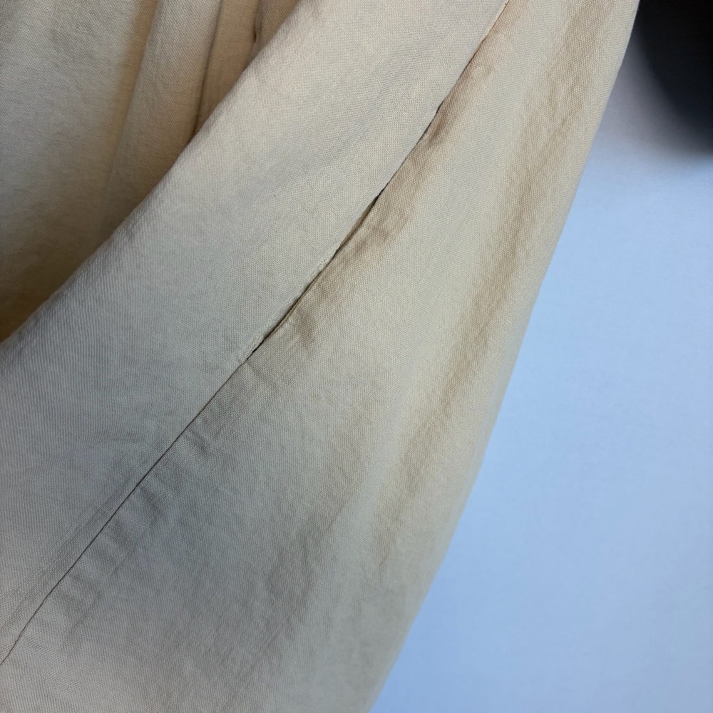 Pomander Place Tuckernuck Mini Dress Khaki Finley Flutter Sleeve Sz M READ - Picture 8 of 14